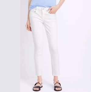 Vince Dylan Skinny White Low Rise Jeans